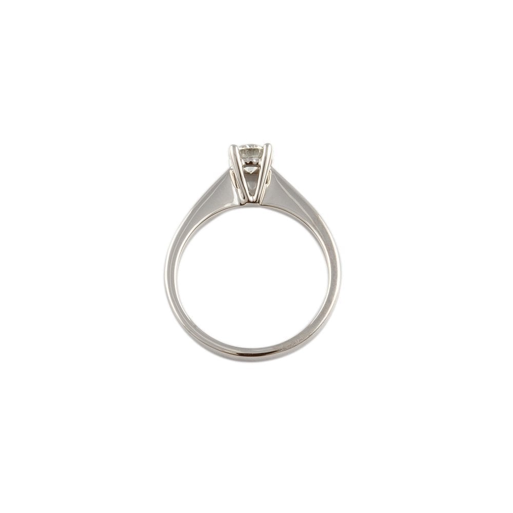 White Gold 0.40ct Round Diamond Solitaire Ring
