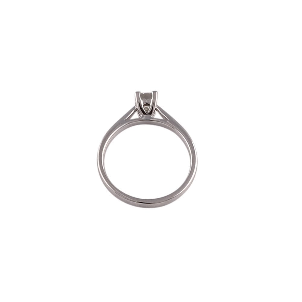 White Gold 0.40ct Princess Cut Diamond Solitaire Ring