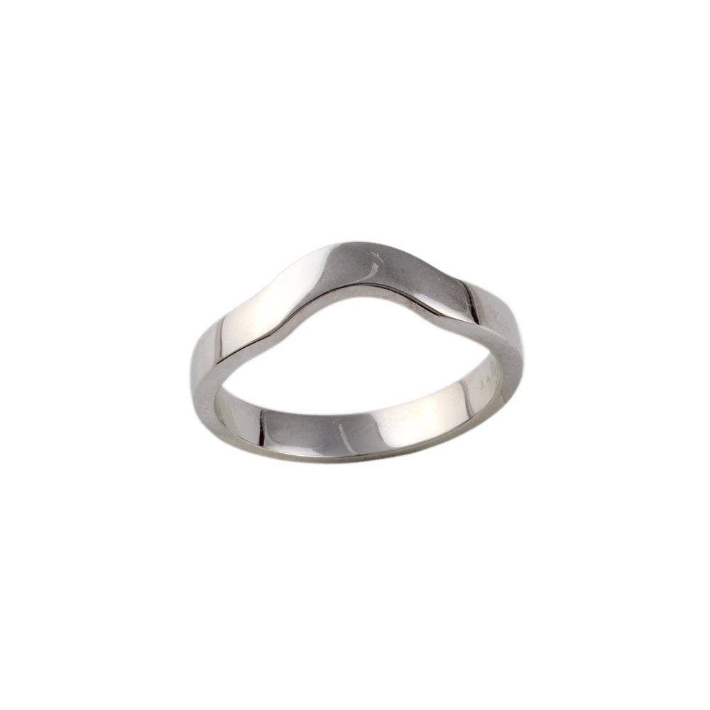 White Gold Plain Shaped Band