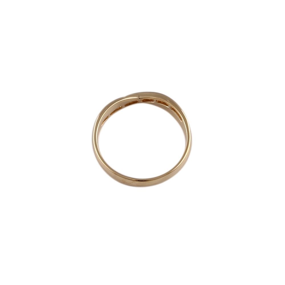 Yellow Gold 0.18ct Round Diamond Studded Half Eternity Band