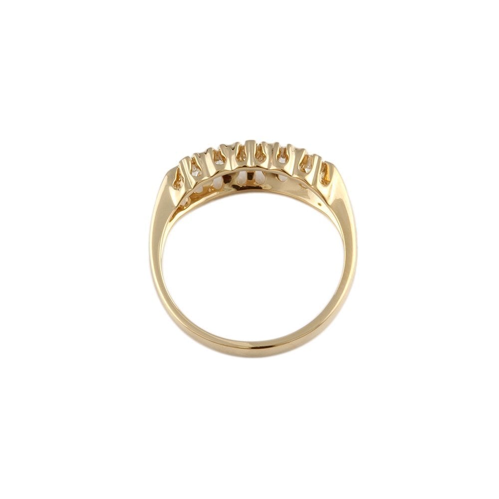 Yellow Gold 0.50ct Round Diamond Five Stone Ring