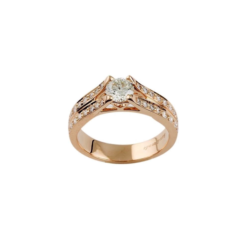 9ct Rose Gold Diamond Dress Ring