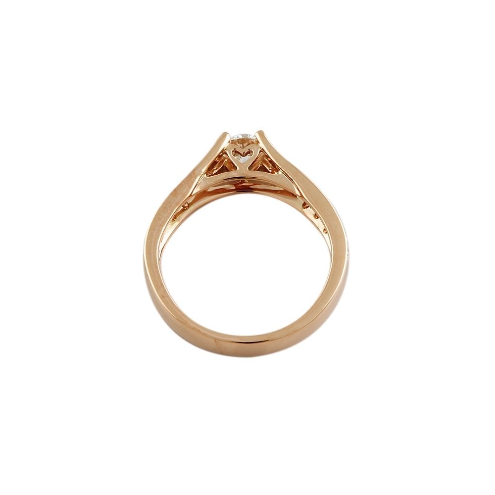 9ct Rose Gold Diamond Dress Ring