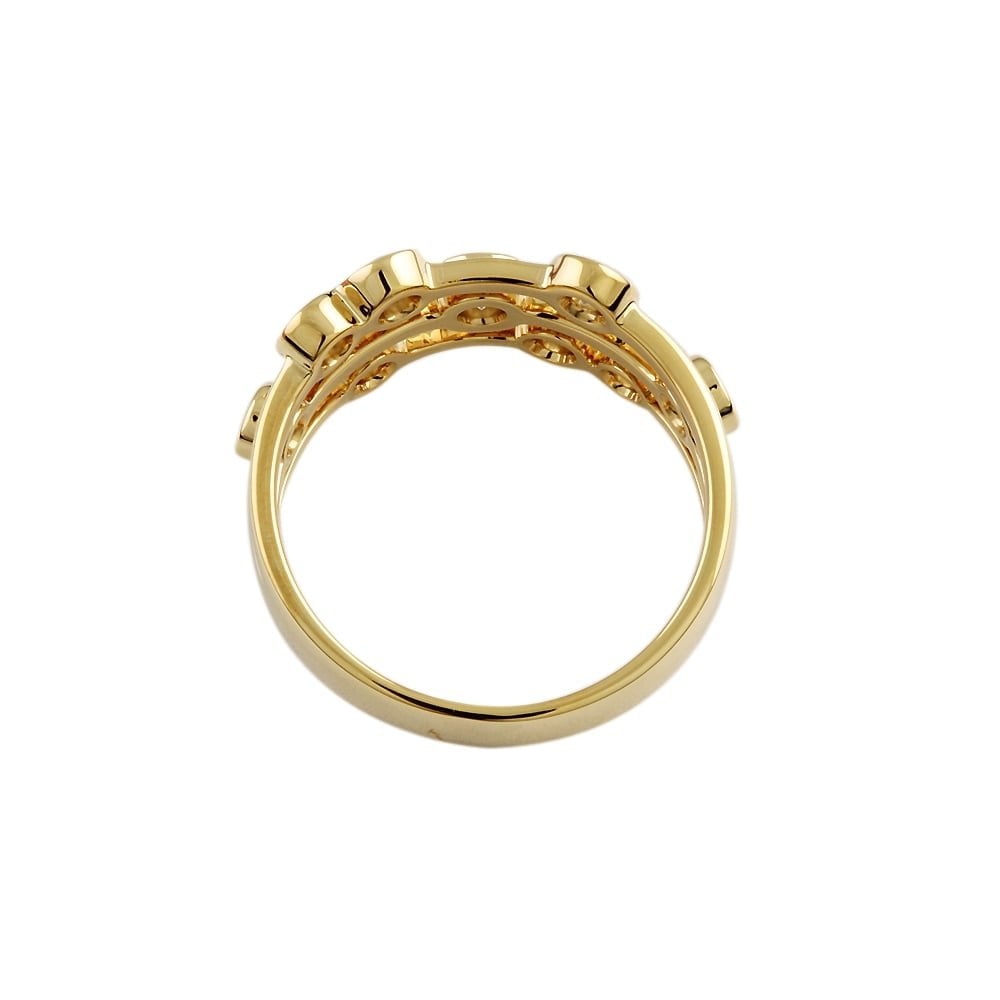 9ct Yellow Gold Diamond Bubble Ring 1.05ct