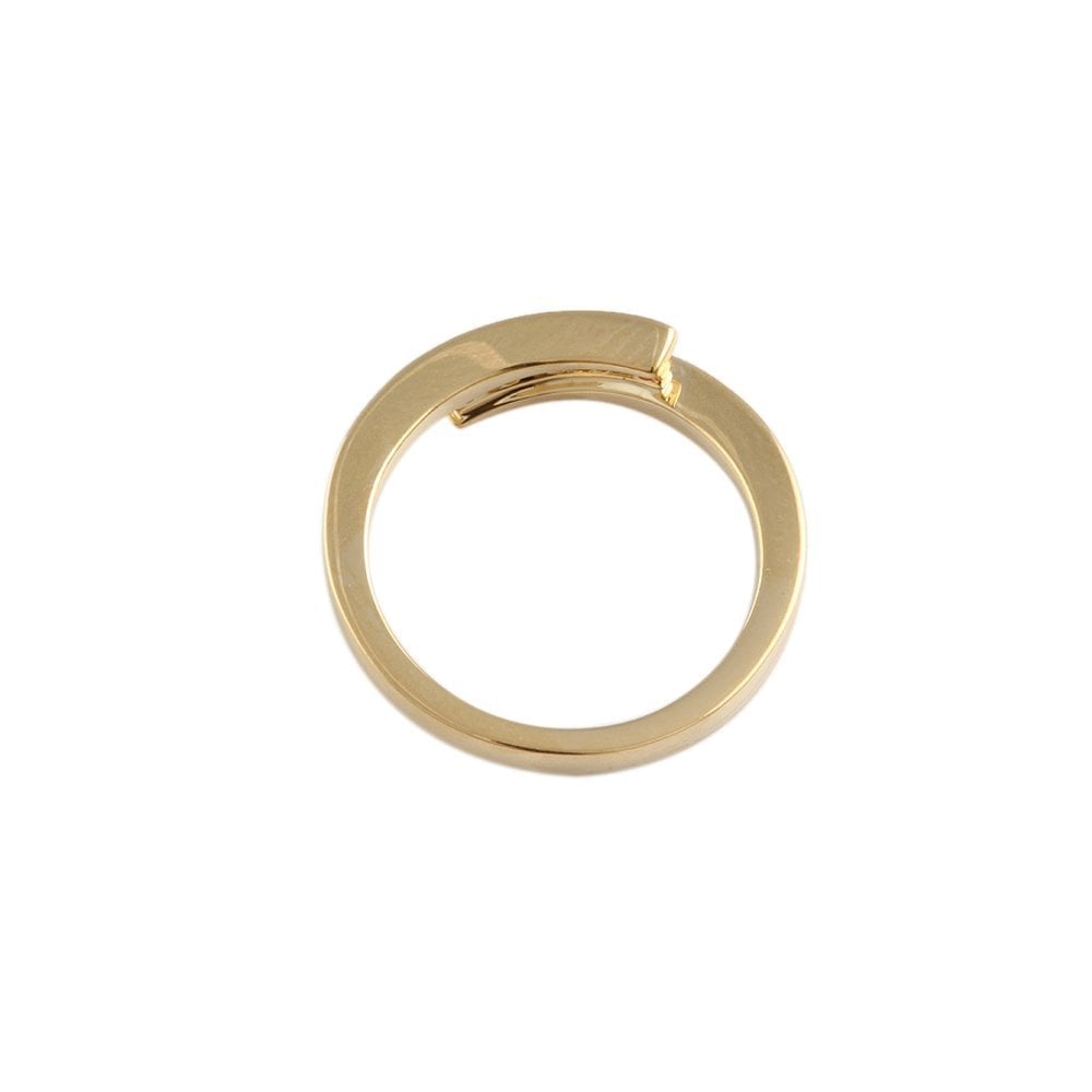 Yellow Gold 0.15ct Round Diamond Five Stone Half Eternity Ring