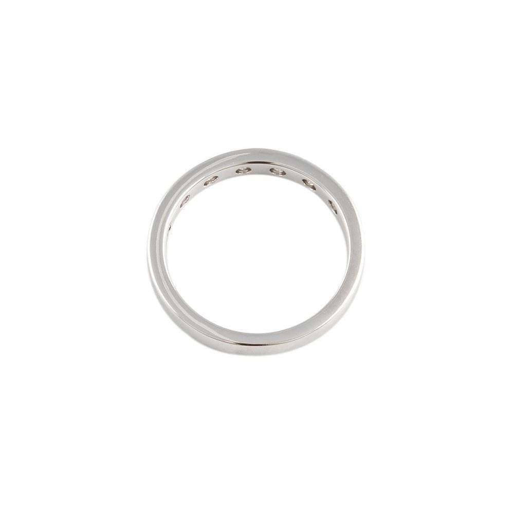 White Gold 0.25ct Round Diamond Seven Stone Half Eternity Ring