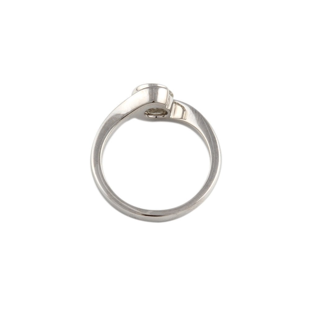 White Gold 0.50ct Round Diamond Solitaire Ring