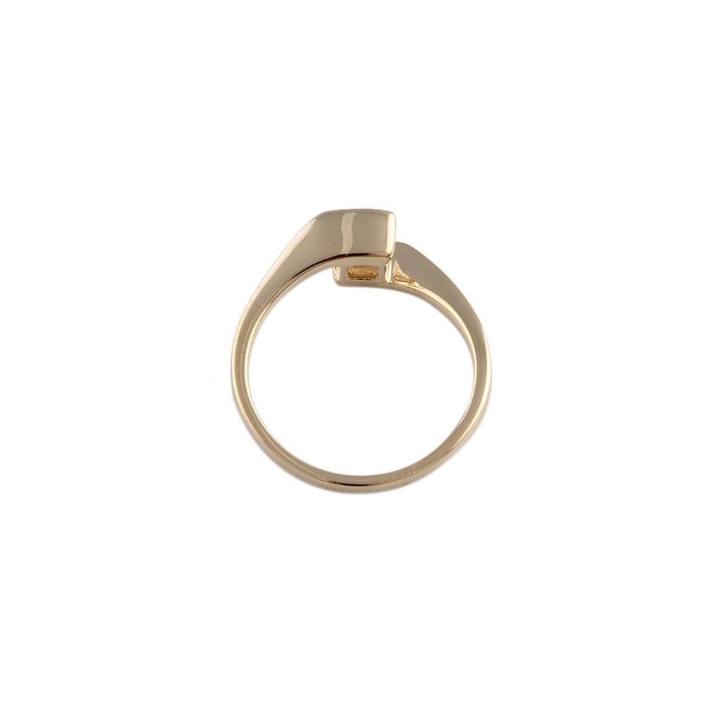 Yellow Gold 0.50ct Princess Cut Diamond Solitaire Ring