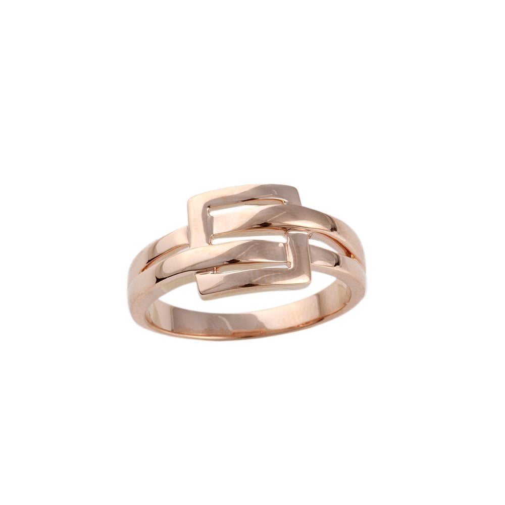 Rose Gold Fancy Crossover Ring