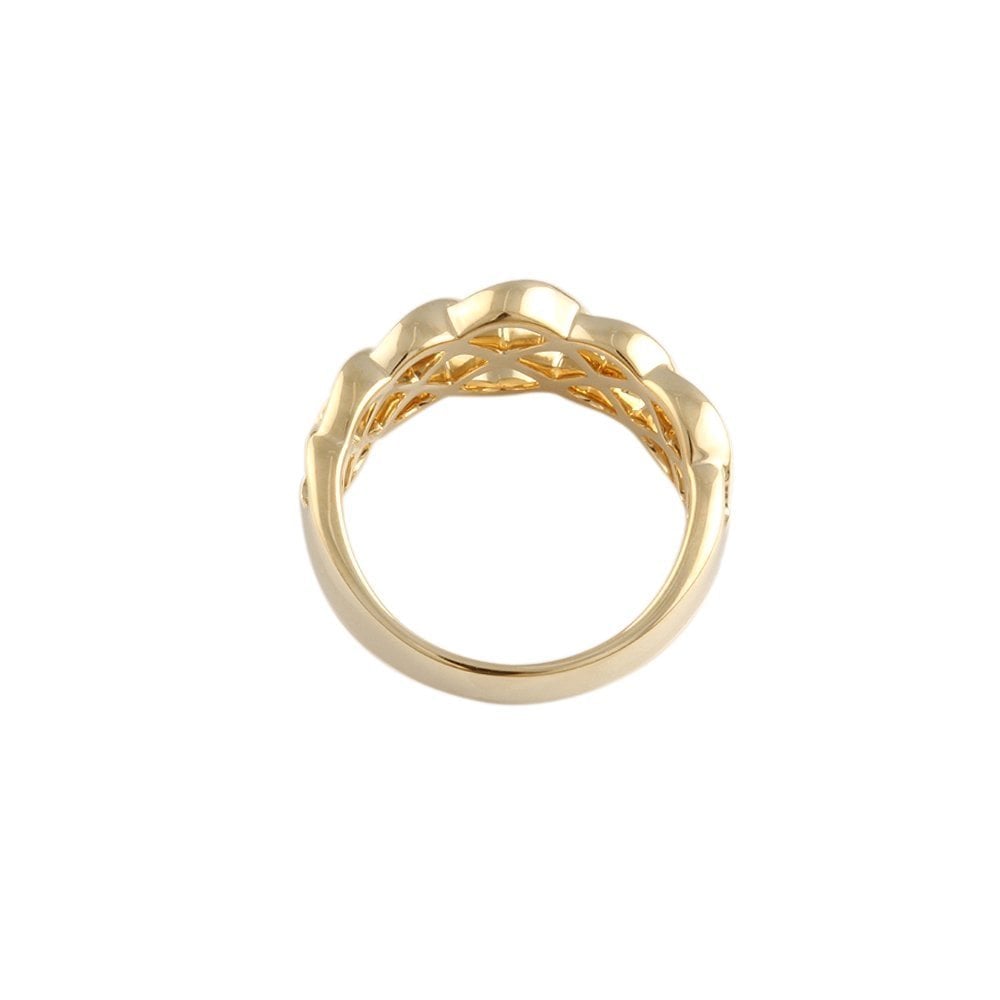 Yellow Gold Multi Crossover Ring