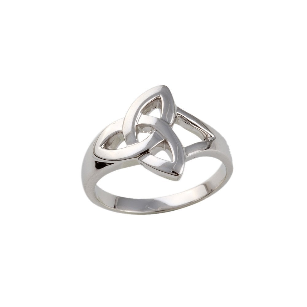 White Gold Trinity Style Knot Ring