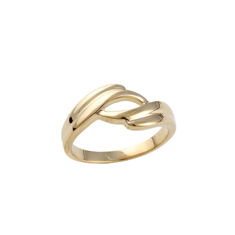 Yellow Gold Plain Twist Wrap  Ring
