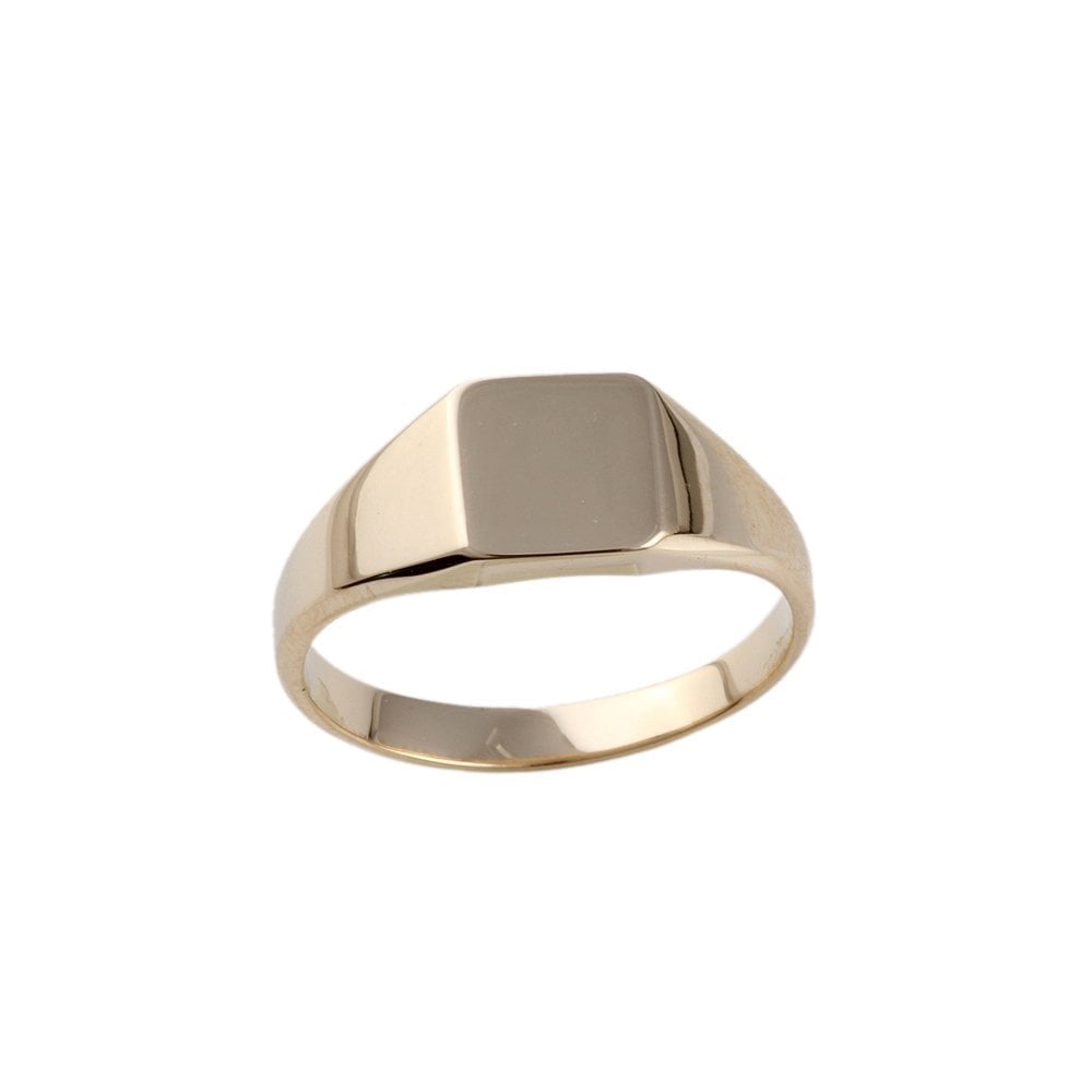 Yellow Gold Octagonal Head Signet Ring