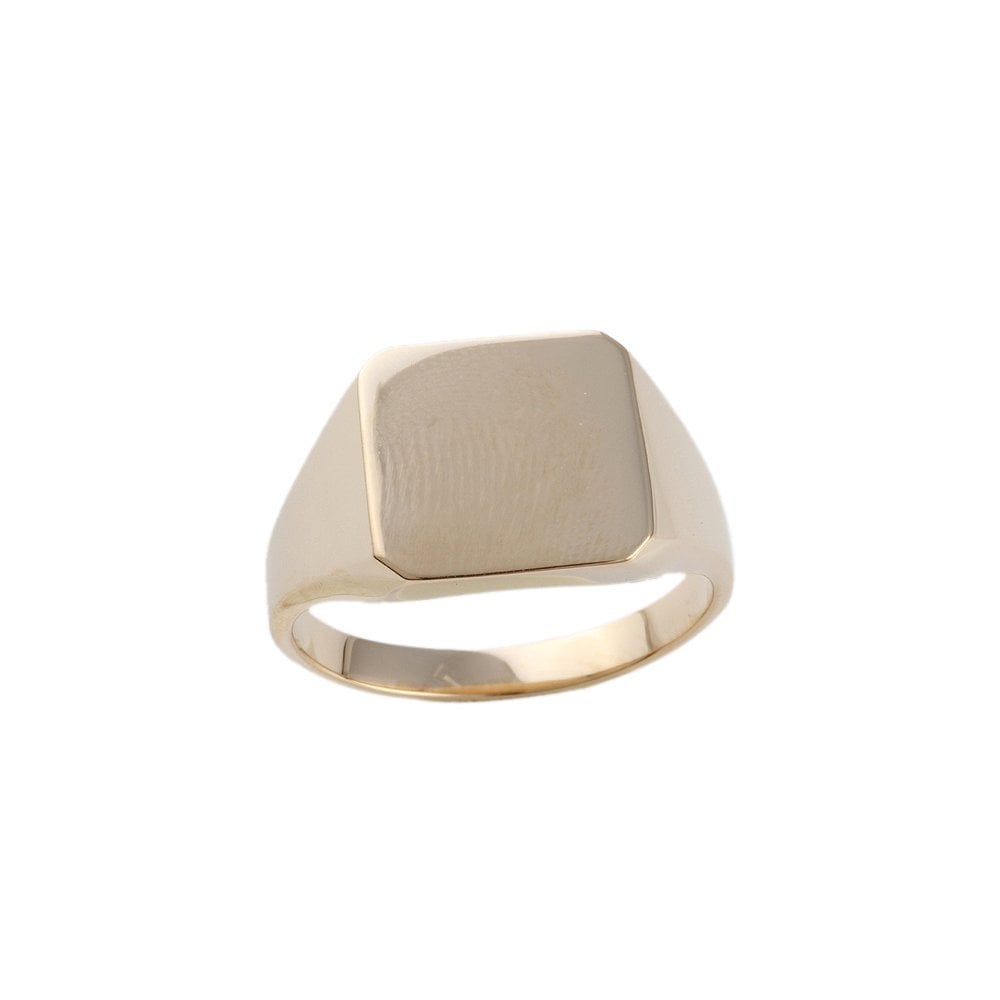 Yellow Gold Octagonal Head Signet Ring