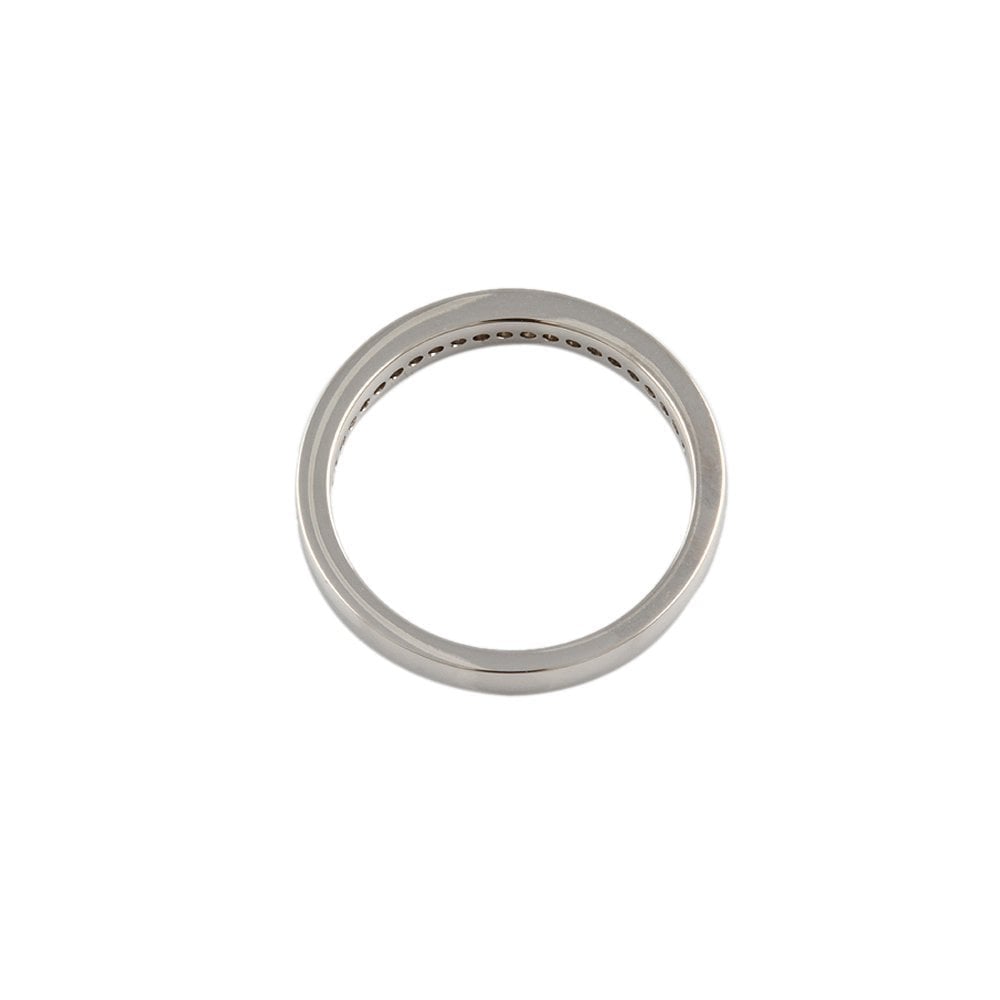 White Gold 0.20ct Round Diamond Half Eternity Ring