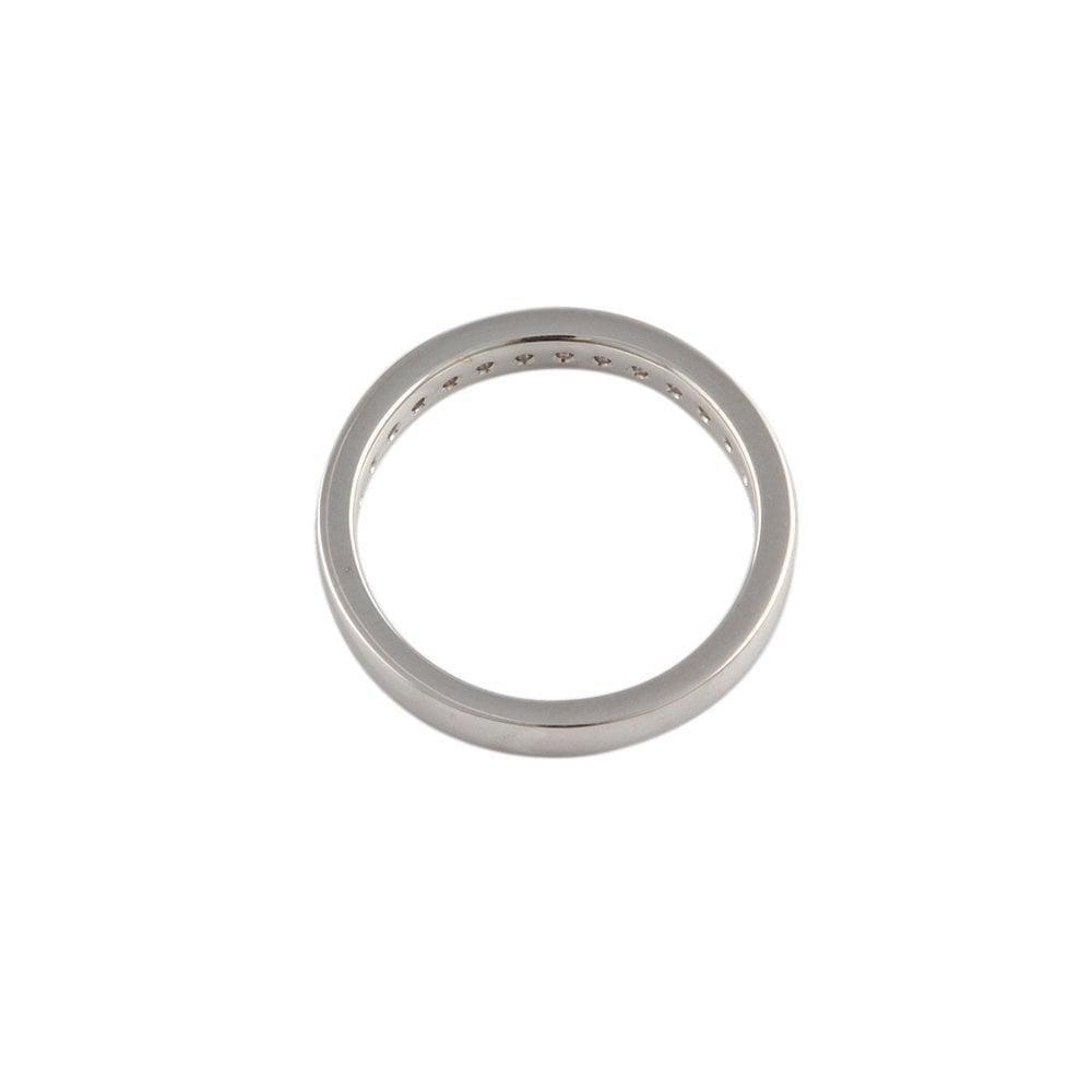 White Gold 0.40ct Round Diamond Half Eternity Ring