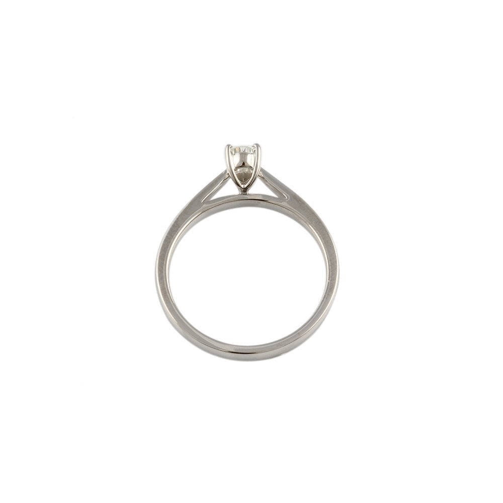 White Gold 0.35ct Pear shaped Diamond Solitaire Ring