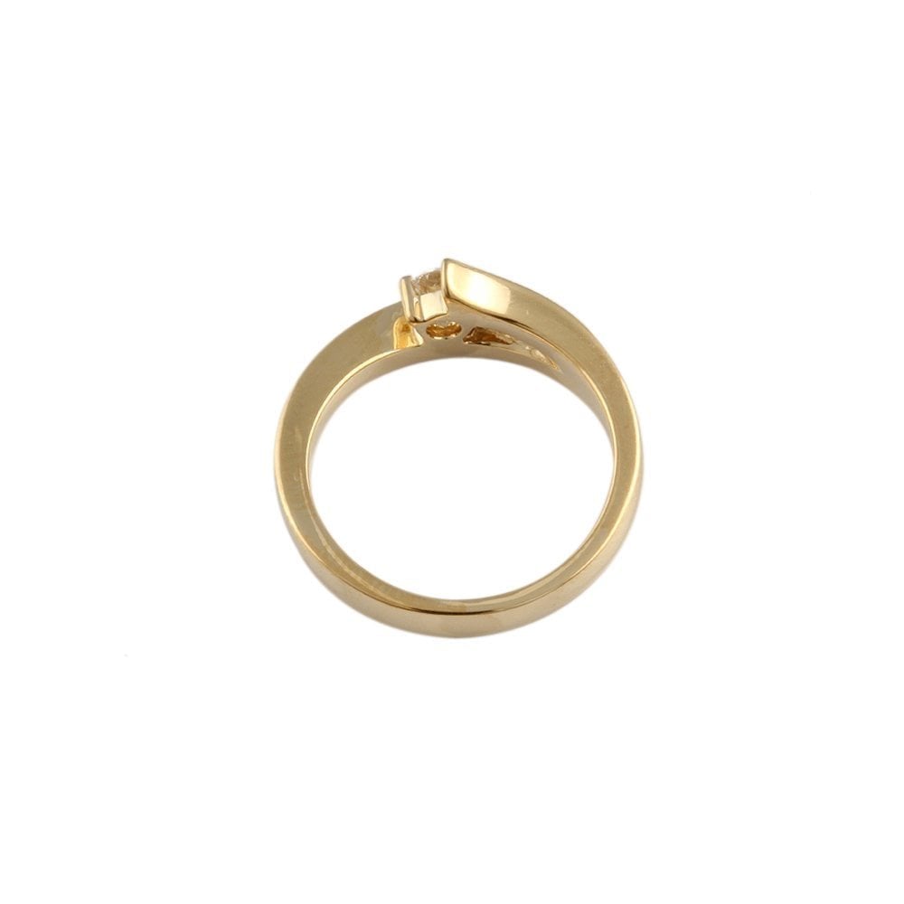 Yellow Gold 0.20ct Round Diamond Set Three Stone Ring