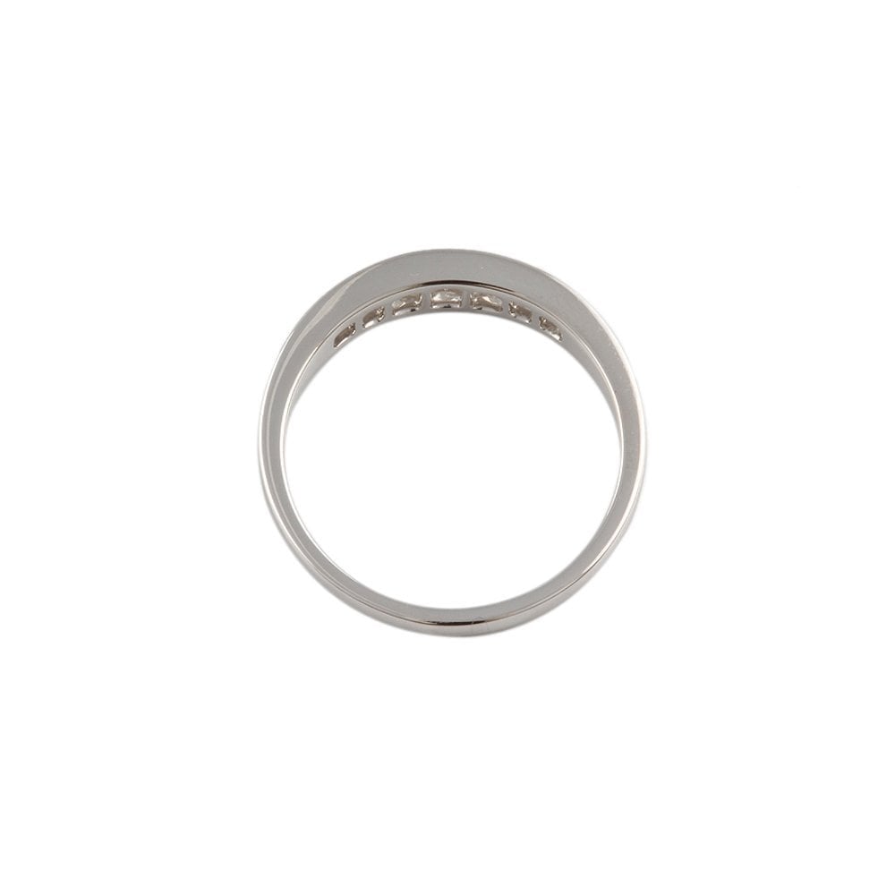 White Gold 0.54ct Round Diamond Set Seven Stone Ring