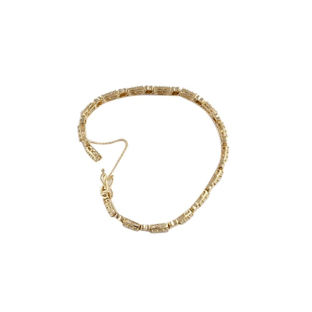 Fancy Link Diamond Set Bracelet 1.63ct