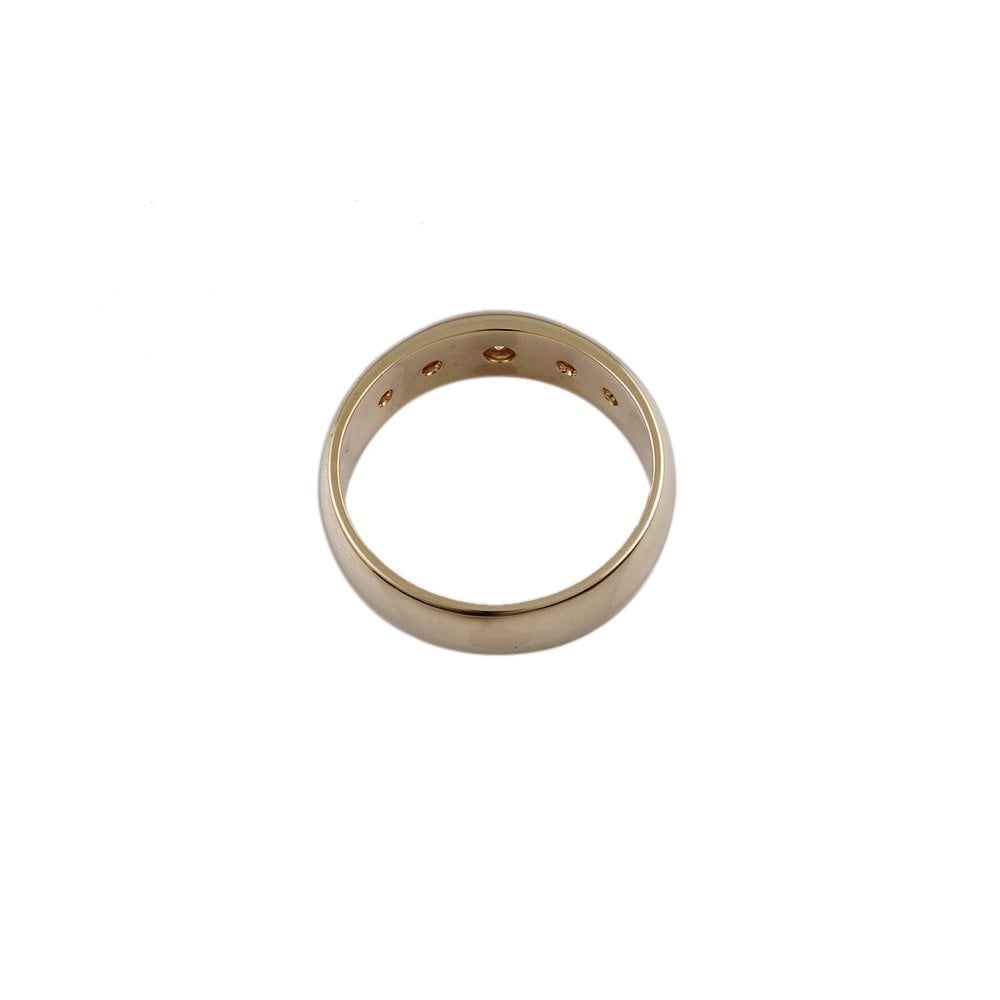 Yellow Gold 0.33ct Round Brilliant Diamond Five Stone Ring