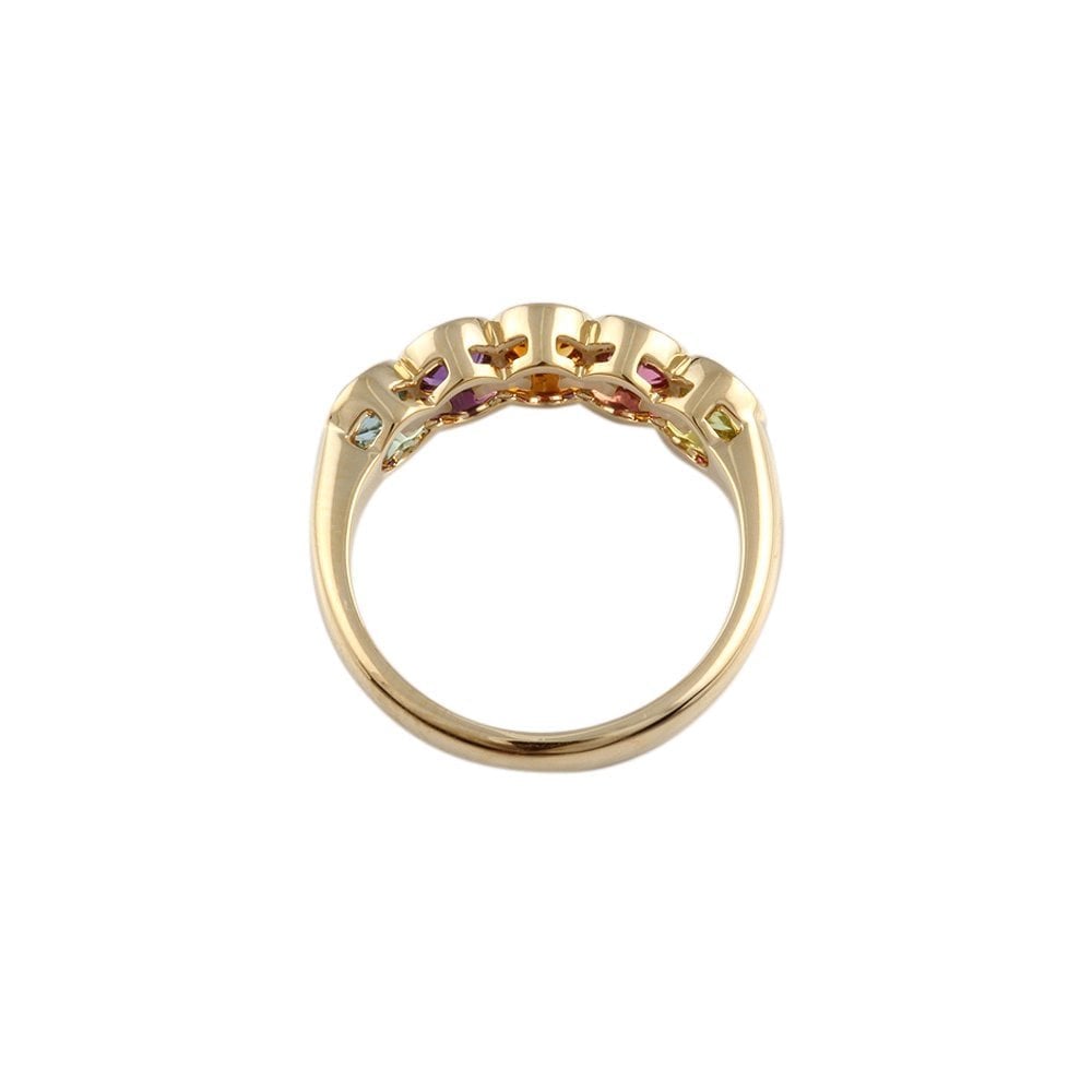 Yellow Gold 1.25ct Round Brilliant Multi Stone Five Stone Ring