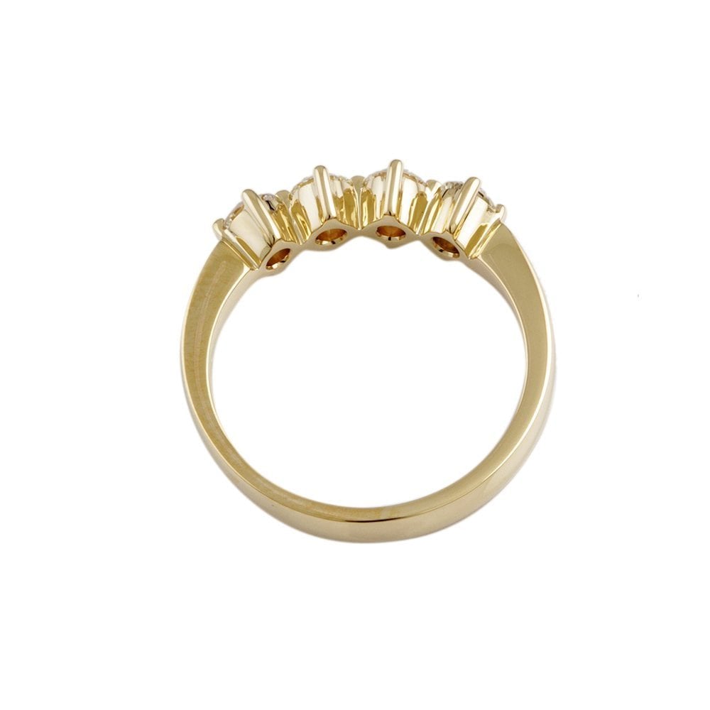 Yellow Gold 0.80ct Round Brilliant Diamond Four Stone Ring