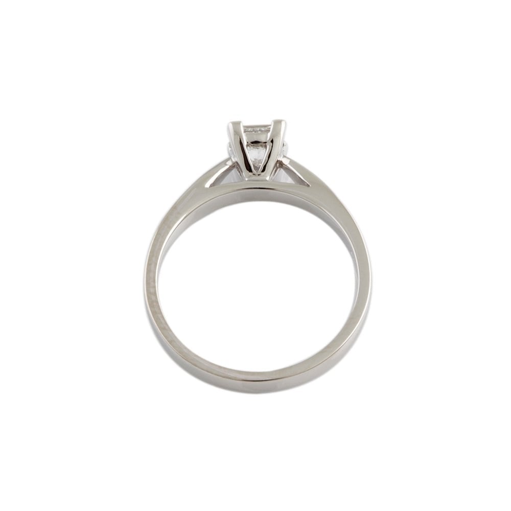 9ct White Gold Diamond Solitaire Ring 0.45
