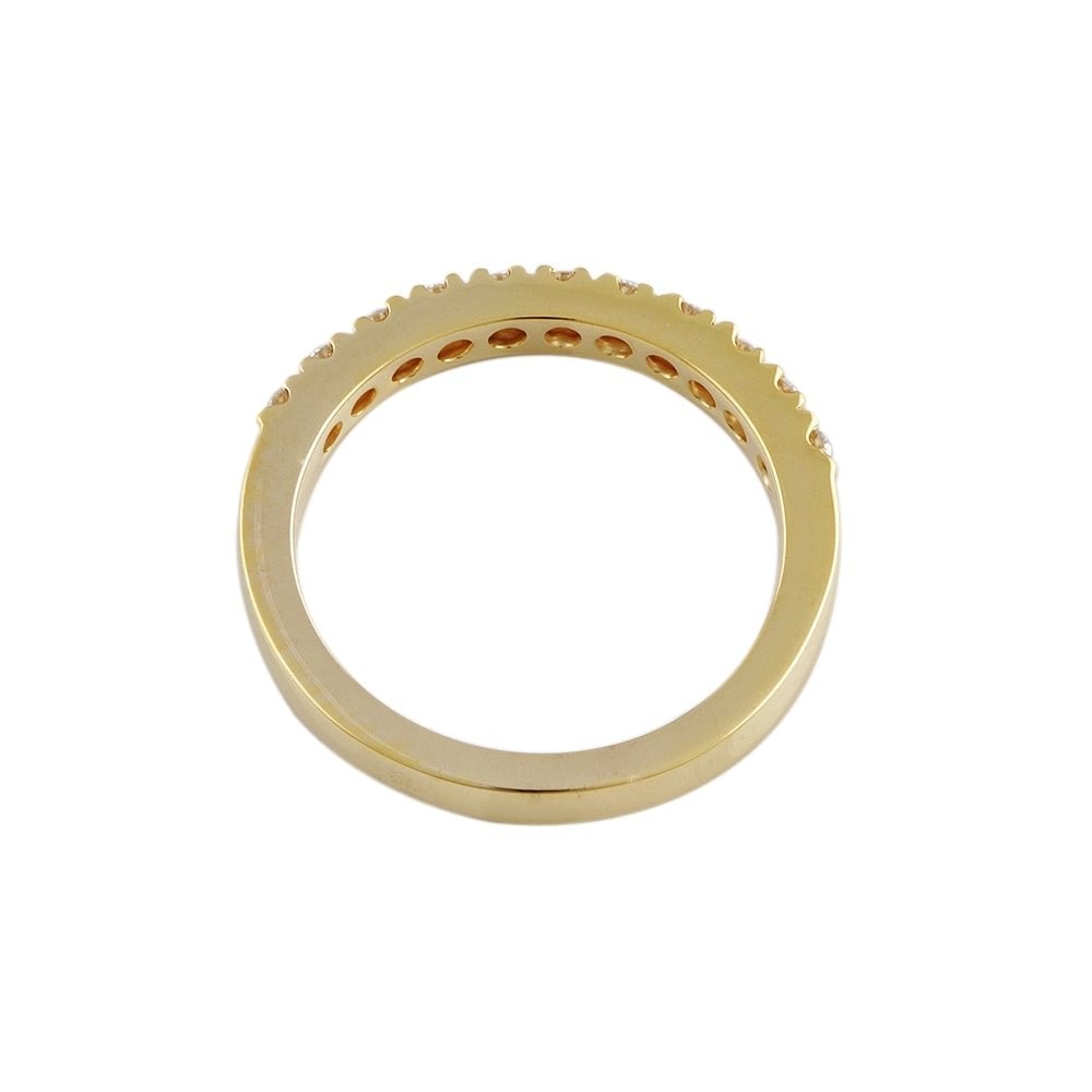 9ct Yellow Gold Diamond Half Eternity Ring 0.33ct