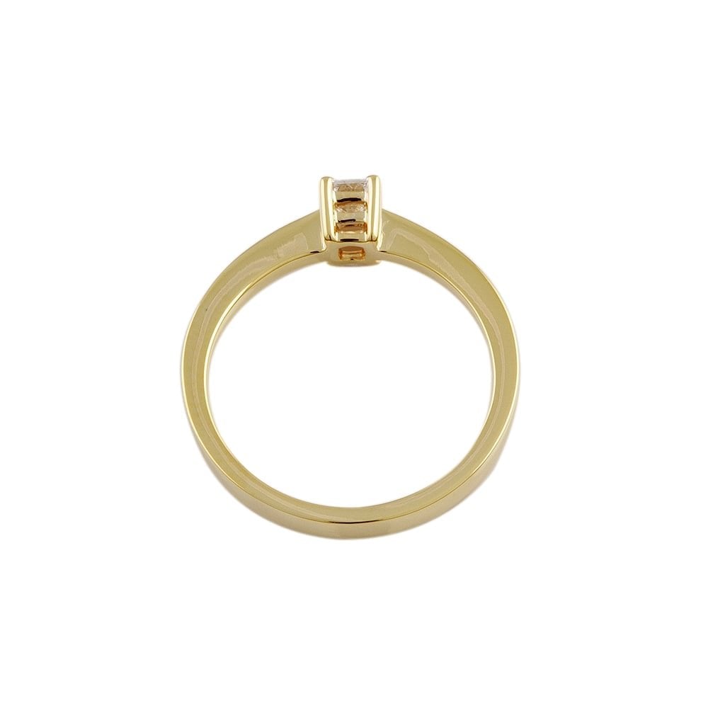 9ct Yellow Gold Diamond Solitaire Ring 0.25ct