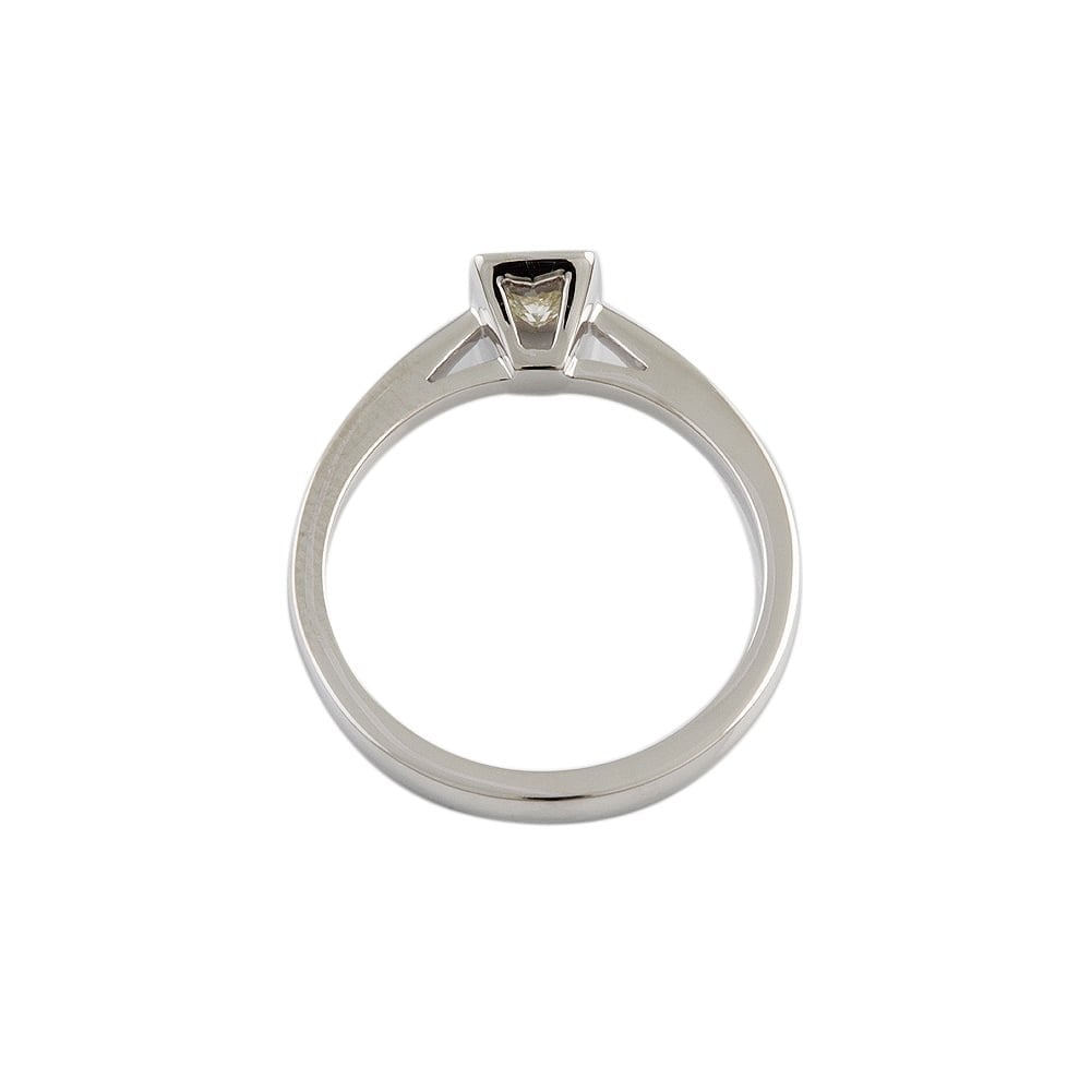 9ct White Gold Diamond Solitaire Ring 0.35ct