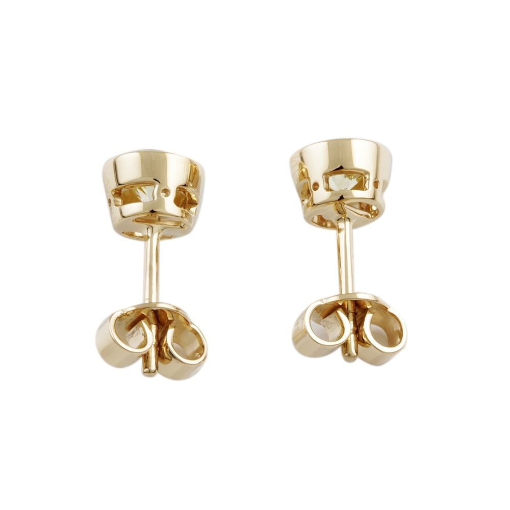 9ct Yellow Gold Diamond Stud Earrings 1.55ct