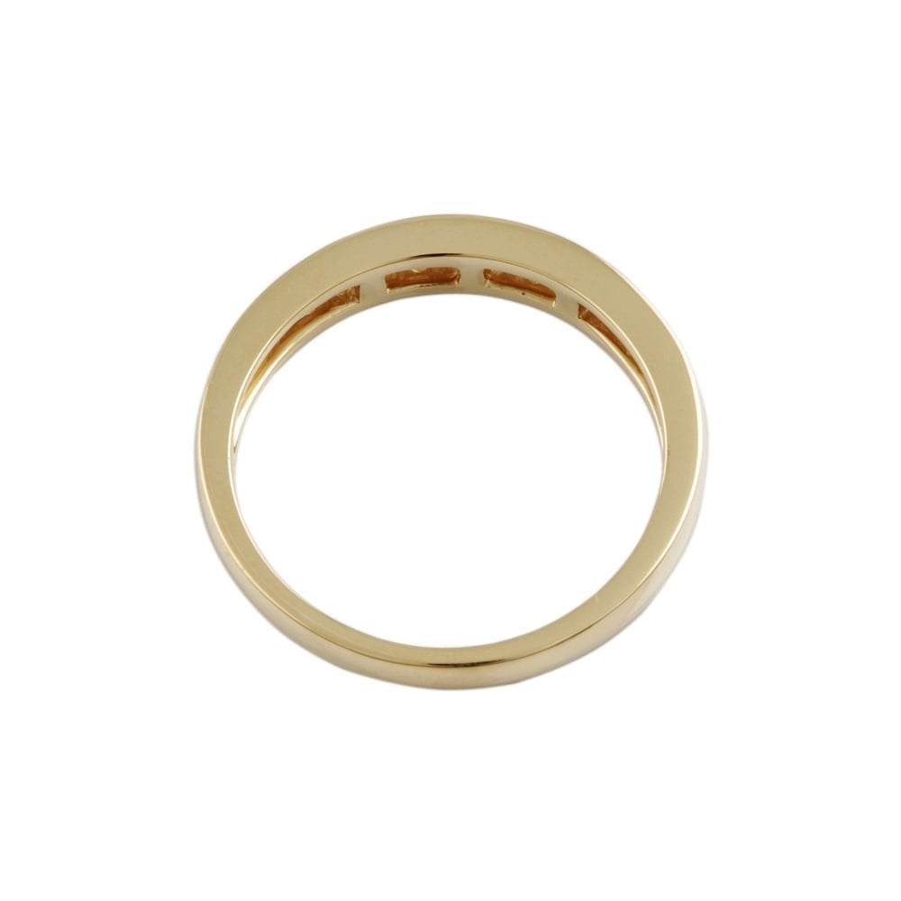9ct Yellow Gold Diamond Half Eternity Ring 0.25ct
