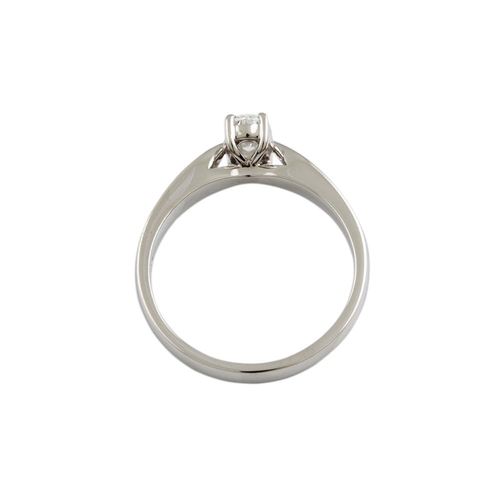 9ct White Gold Diamond Solitaire Ring 0.45ct