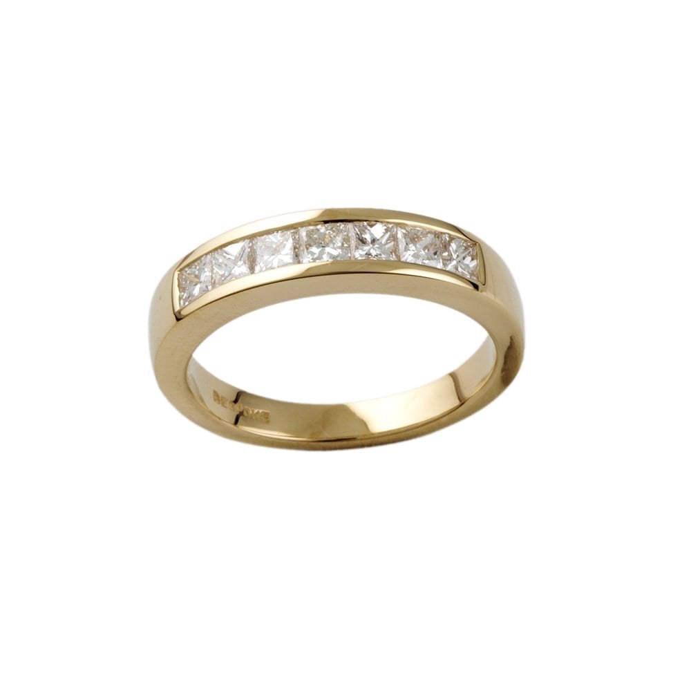 9ct Yellow Gold Diamond Seven Stone Ring