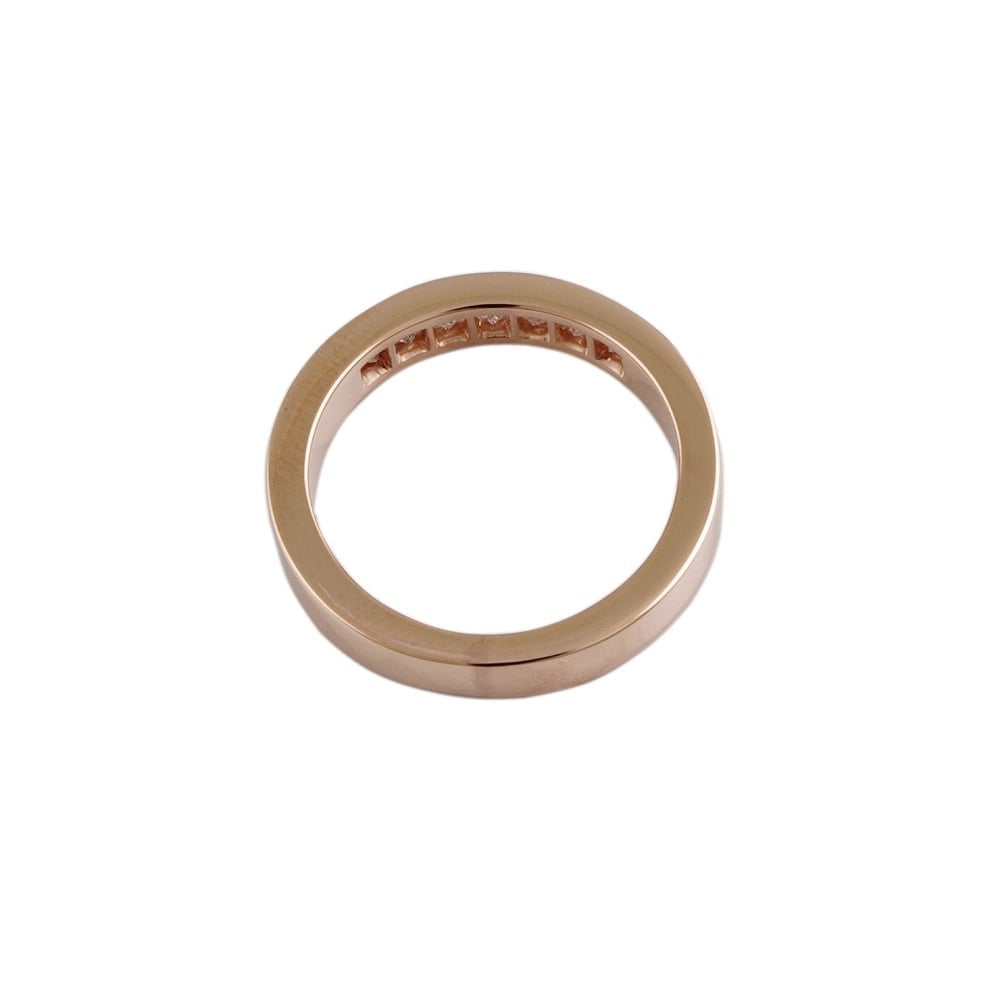 9ct Rose Gold Diamond 0.50ct Seven Stone Ring