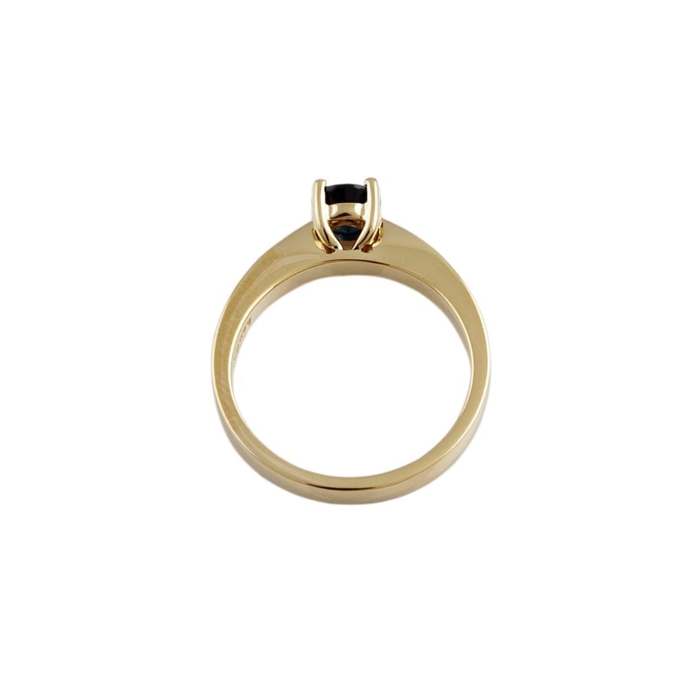 9ct Yellow Gold Blue Sapphire 0.70ct Single Stone Ring