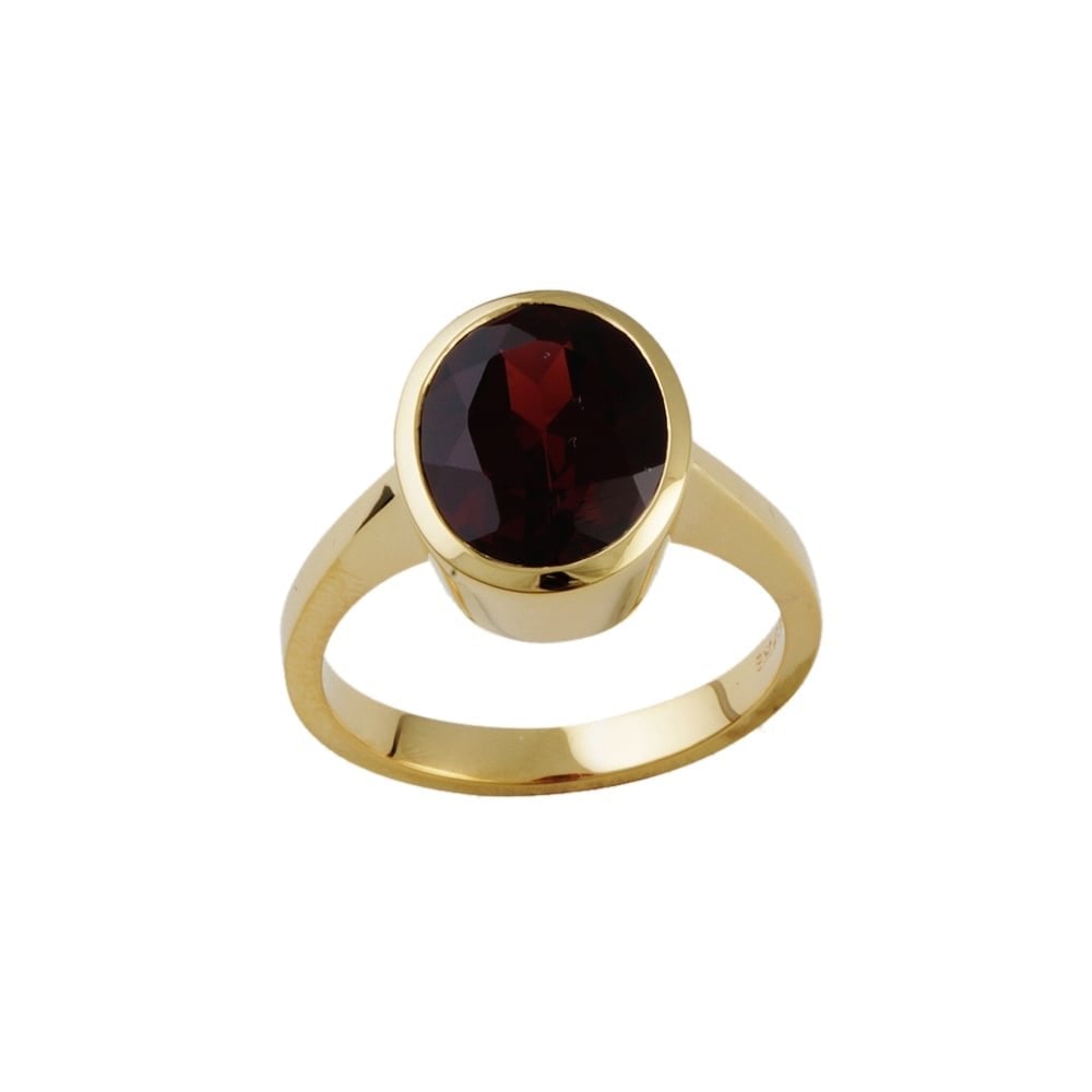 9ct Yellow Gold Garnet 4.90ct Single Stone Ring