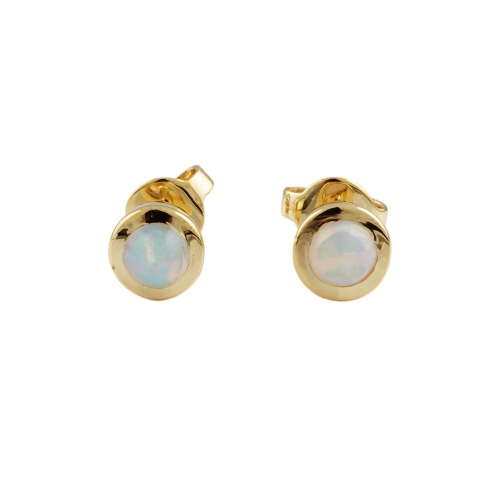 9ct Yellow Gold Opal 0.51ct Stud Earrings