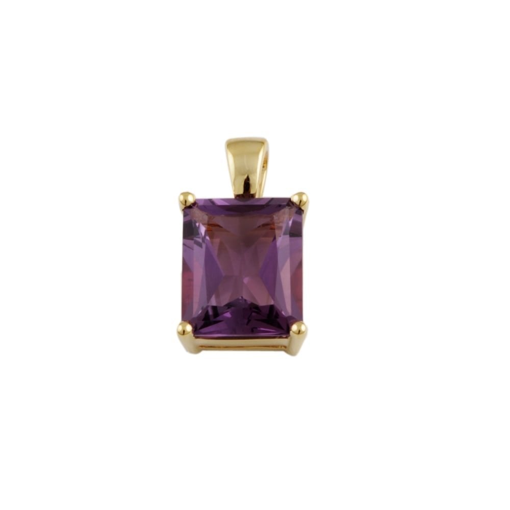 9ct Yellow Gold Amethyst 4.99ct Pendant