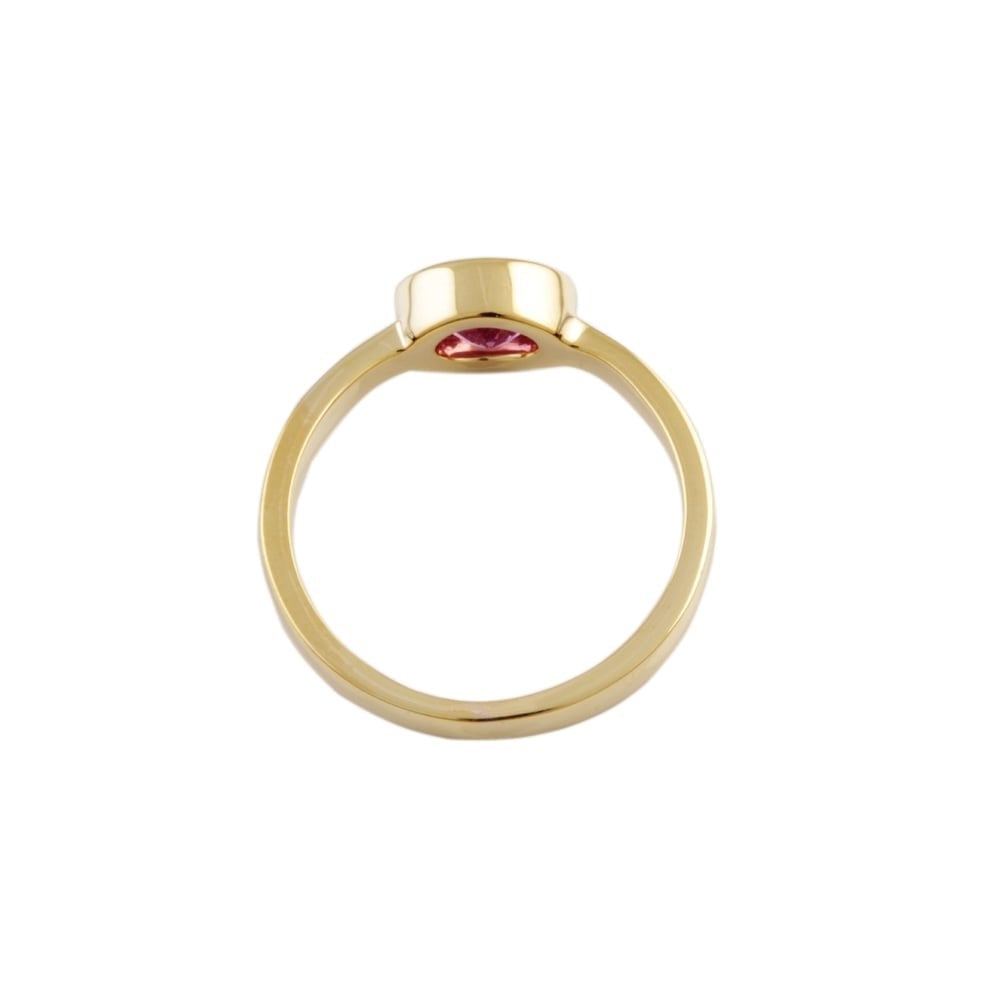 9ct Yellow Gold Pink Sapphire 1.23ct Single Stone Ring