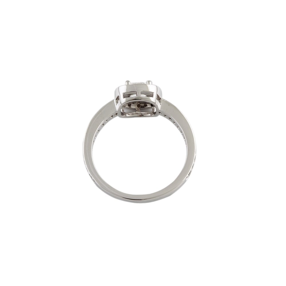 9ct White Gold Diamond Dress Ring