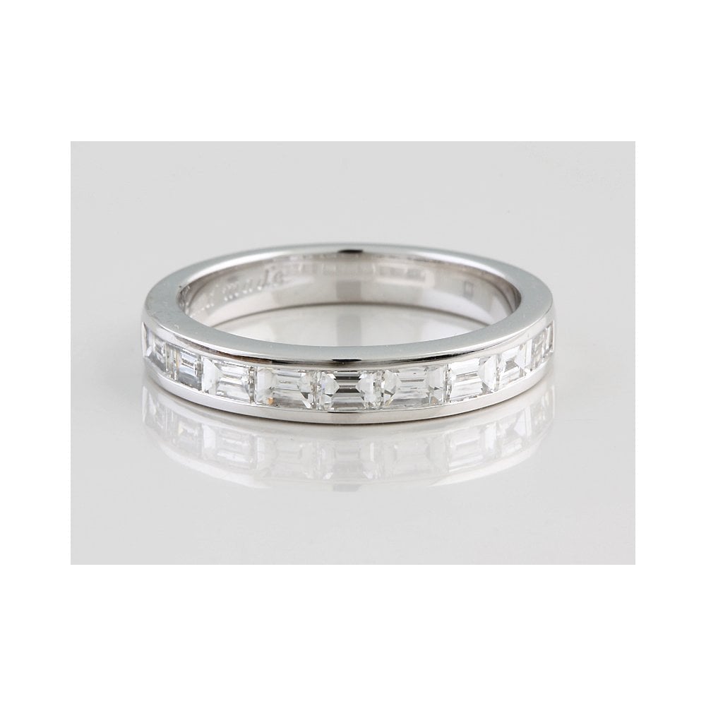 Platinnum Half Eternity Ring 0.72ct