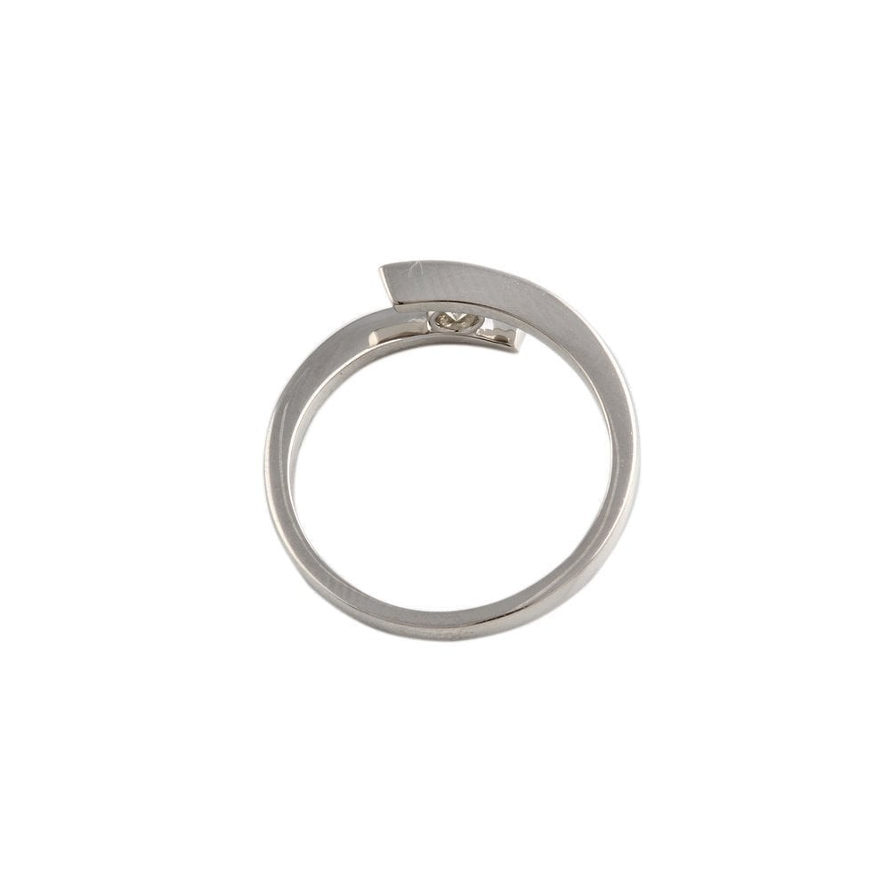 9ct White Gold  Solitaire Diamond Ring 0.20ct