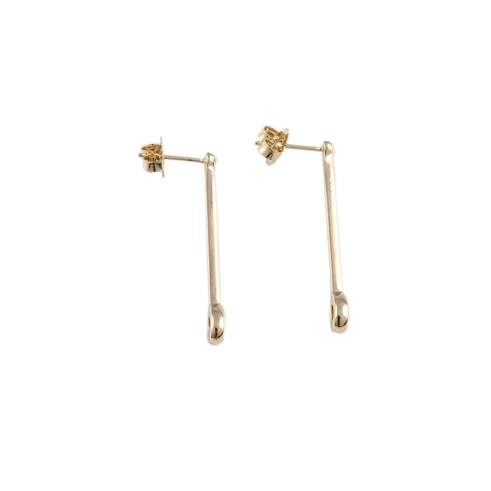 9CT Yellow Gold  Drop Earrings 0.13CT
