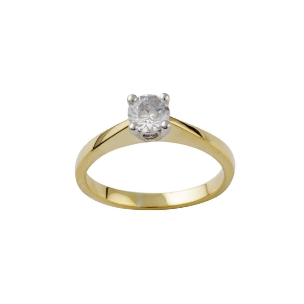 9ct Yellow Gold Solitaire Ring 0.25ct