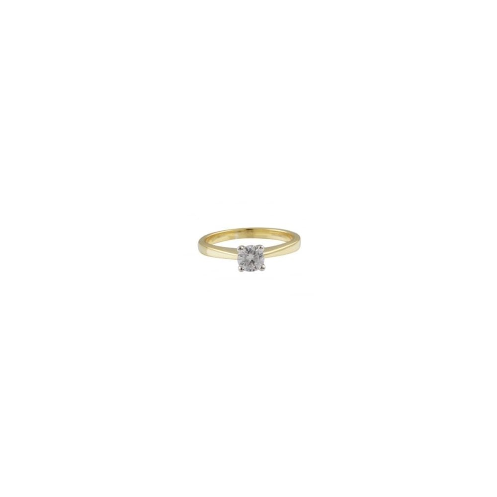 9ct Yellow Gold Solitaire Ring 0.25ct