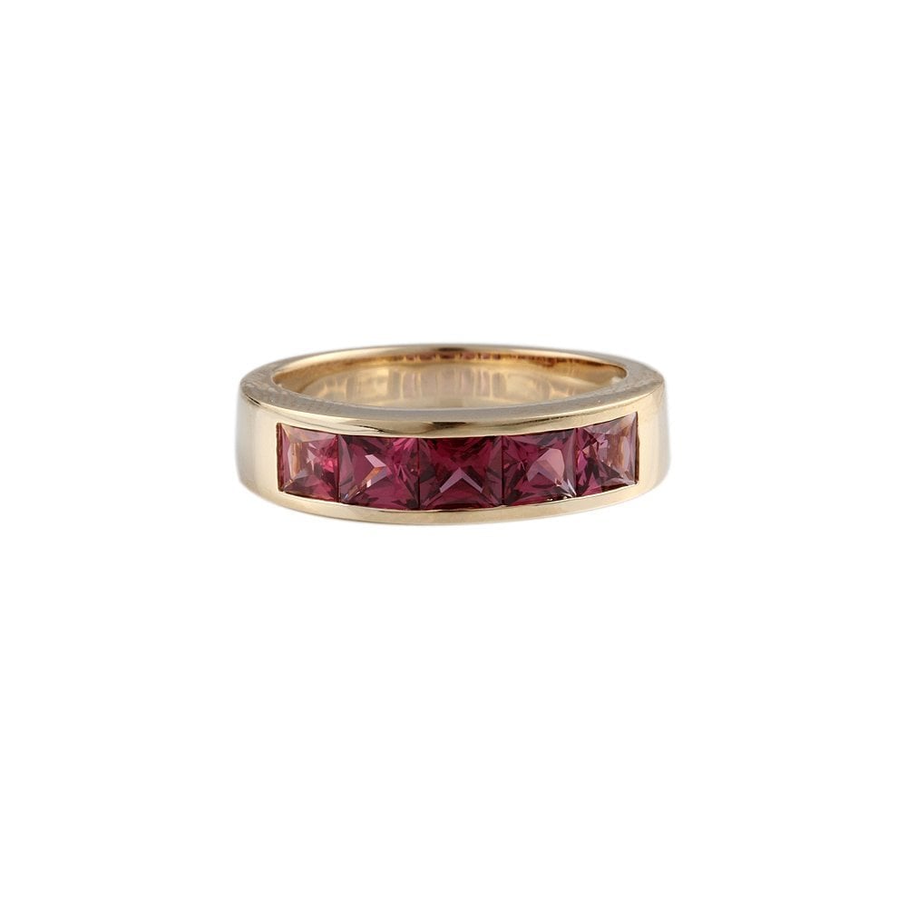 9ct Yellow Gold Rhodolite Ring 2.42ct