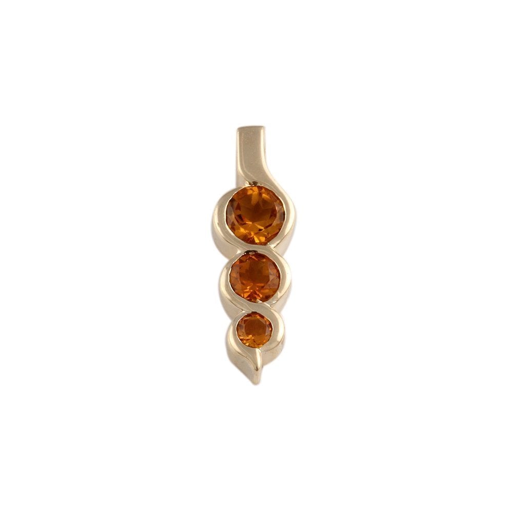 9ct Yellow Gold Citrine Pendant