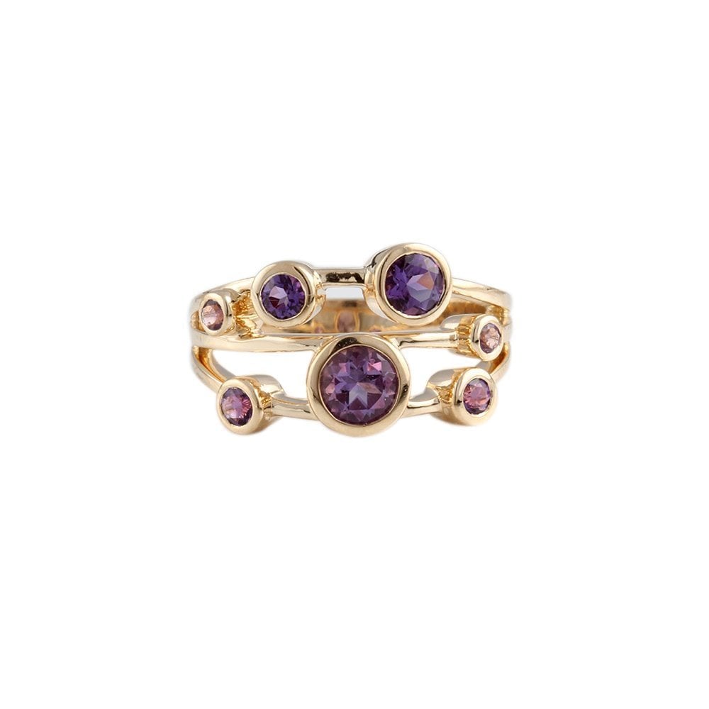 9ct Yellow Gold Amethyst Ring 1.03ct